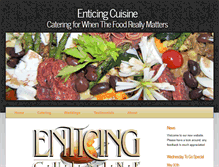 Tablet Screenshot of enticingcuisine.com